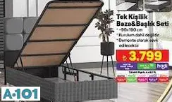 TEK KİŞİLİK BAZA&BAŞLIK SETİ 90X190 CM